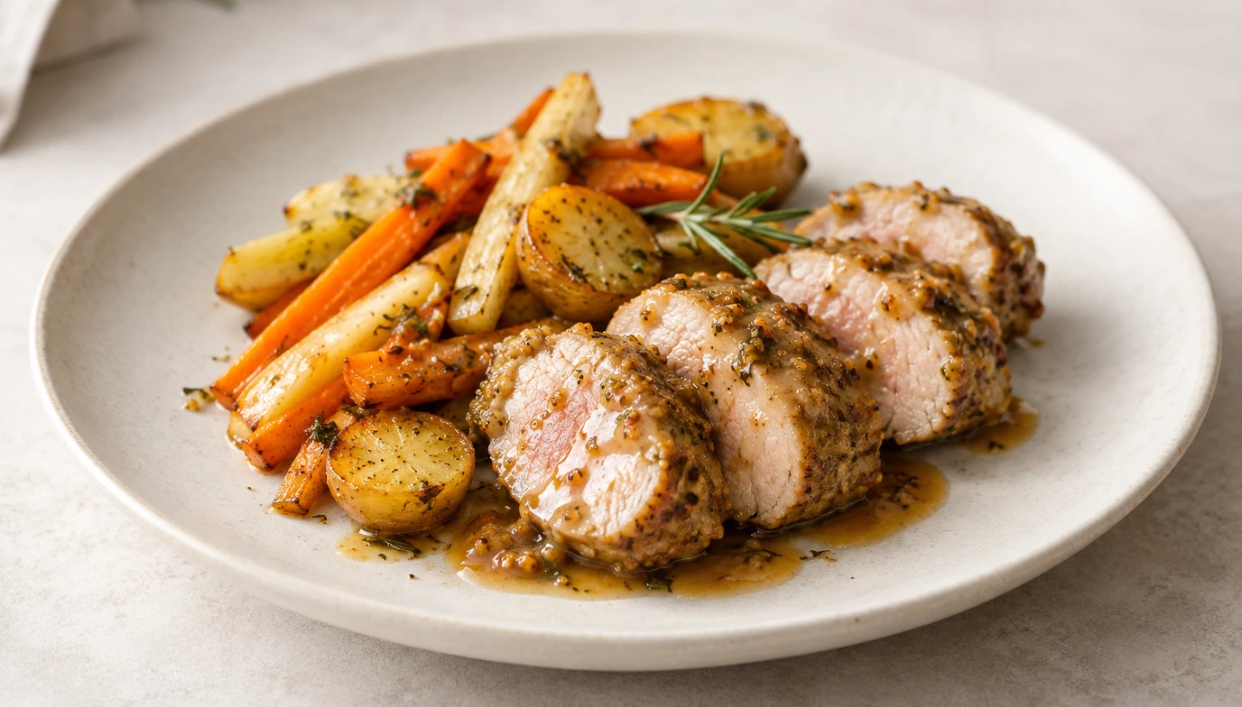 Rosemary Pork Tenderloin with Root Vegetables